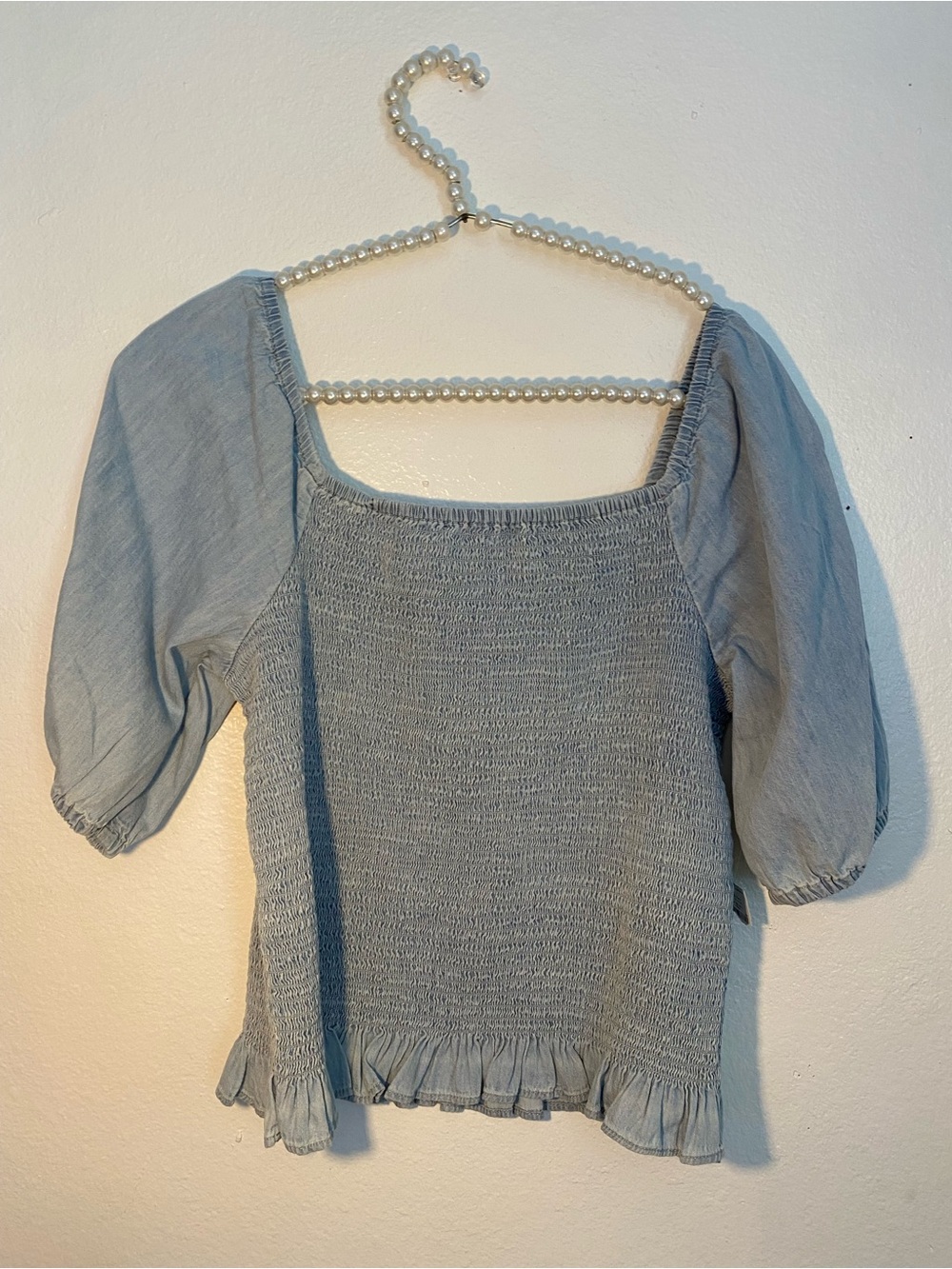 GAP Kids size XXL NWT blue chambray blouse